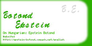botond epstein business card
